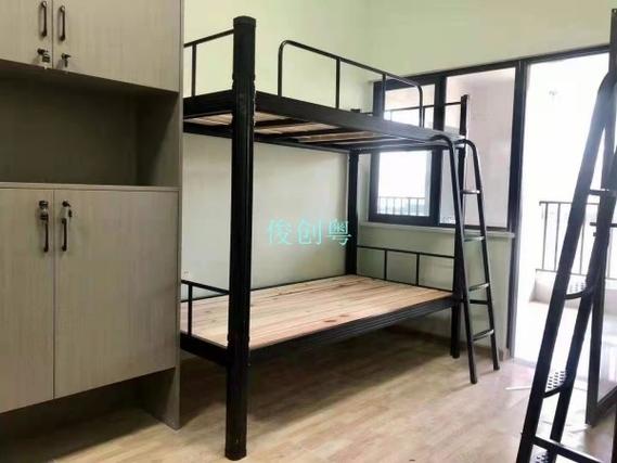 三水角铁双层铁架床学校钢制铁架床型材床